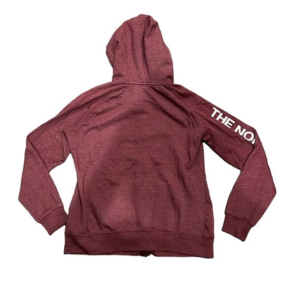 The North Face Women's Half Dome Full Zip Hoodie Maroon Size L - Picture 2 of 7